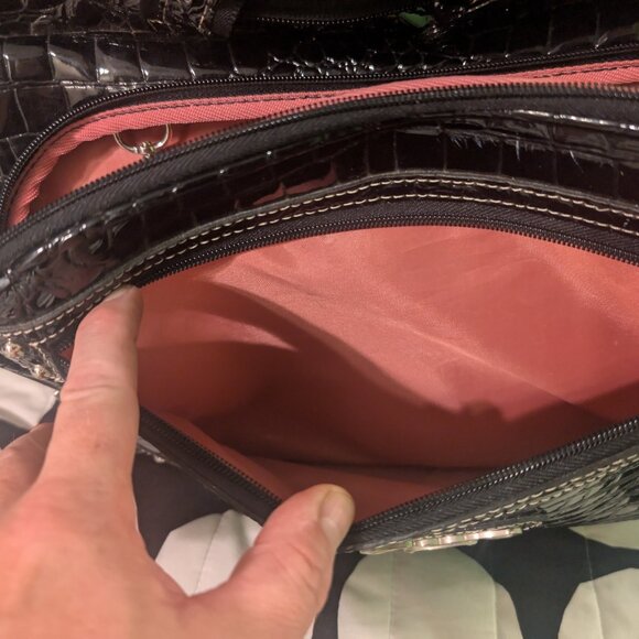 Kathy Van Zealand Croco Overnight Bag - Picture 6 of 11